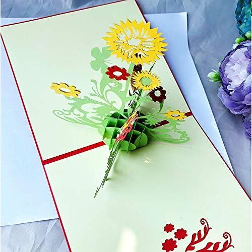 正規取扱店 立体バースデーカード 手作り3dポップアップカード お誕生日カード フラワーカード メッセージカード 七五三祝い 母の日 父の日 バレンタインなどに最 Discoversvg Com