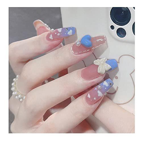 Allmira ネイルチップ ロング 24枚入 ピンク 可愛い ハート おしゃれ かわいい シンプル 長さだし 韓国 人気 付け爪 長め 成人式 つけ S 2623 Happinessdream 通販 Yahoo ショッピング