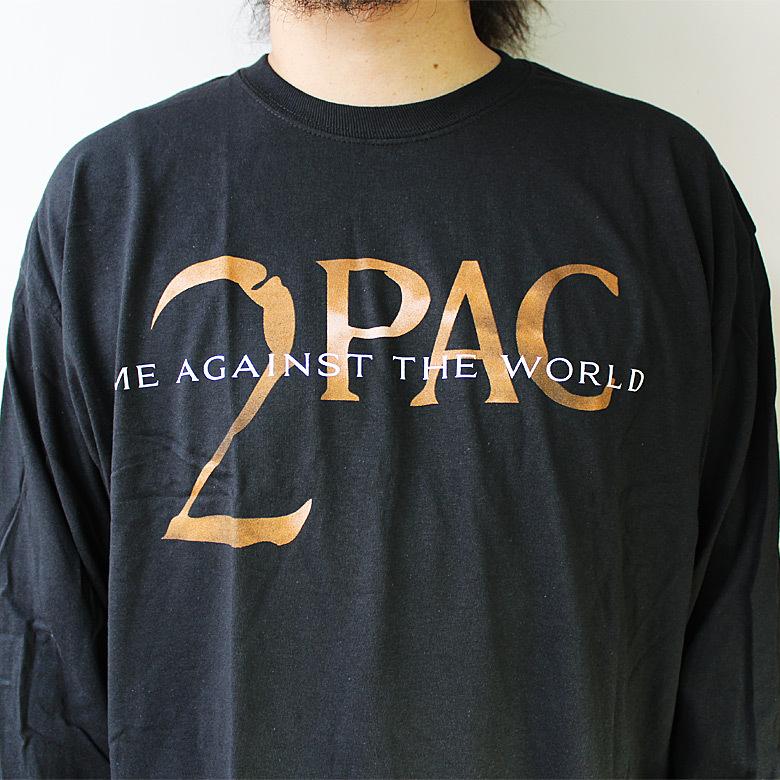 バンＴ ロックＴ ROCK T 2PAC 2パック アーティスト ロンT ブラック M L XL ストリート メンズ ミー・アゲインスト・ザ・ワールド HIPHOP ヒップホップ｜sacrifice｜05