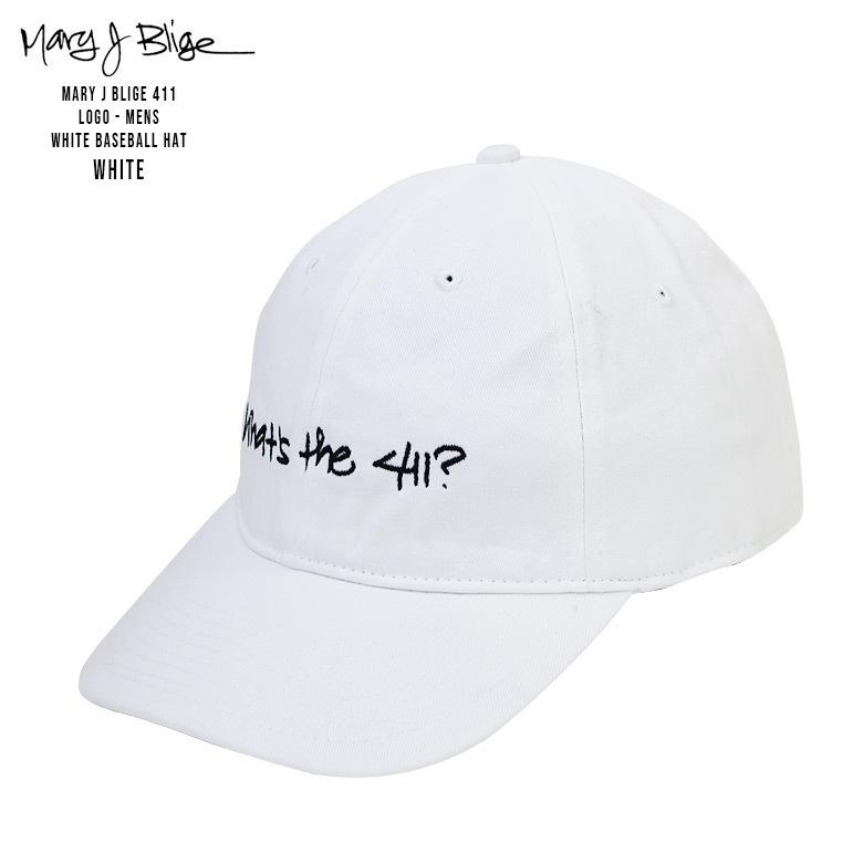 andmary♡ Mary logo cap 白 メアリー・J. ブライジ ベースボール キャップ ヒップホップ バンド