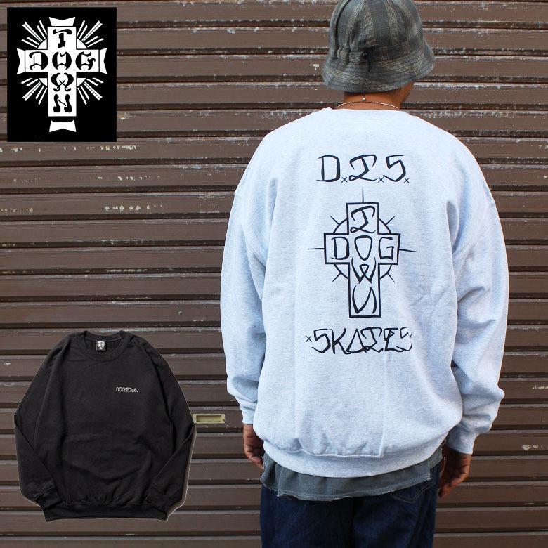 DOGTOWN ドッグタウン DTS SKATES CREW SWEAT スウェット ブラック 