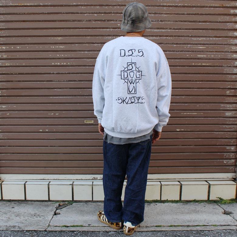 DOGTOWN ドッグタウン DTS SKATES CREW SWEAT スウェット ブラック 