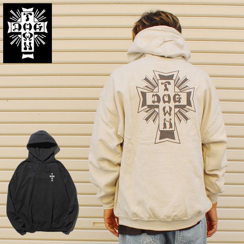 DOGTOWN ドッグタウン CROSS LOGO HOODIE プルオーバーパーカー 
