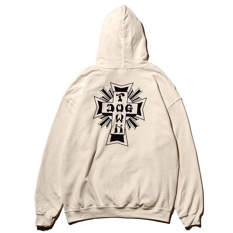 DOGTOWN ドッグタウン CROSS LOGO HOODIE プルオーバーパーカー  