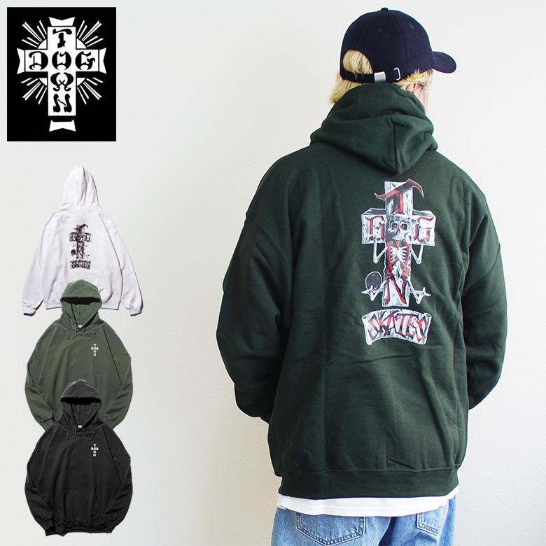 DOGTOWN（ドッグタウン） STONE FISH HOODIE スウェットパーカ 