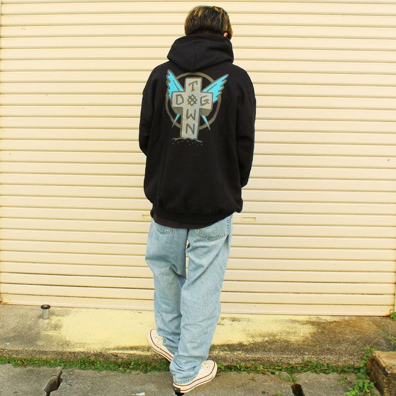 DOGTOWN（ドッグタウン） Scratch Cross HOODIE プルオーバーパーカー 