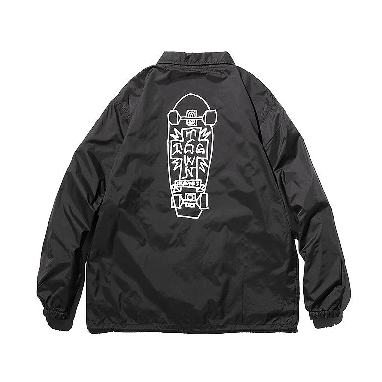 ジャケット・アウター dogtown コーチジャケット DOG TOWN ドッグタウン クロスロゴ ブラック