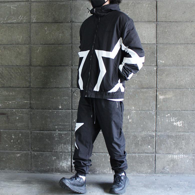 L〜XXL】 EPTM STAR NYLON JACKET BLACK エピトミ スター 中綿