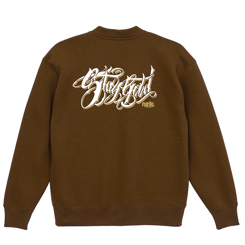 EYEDY アイディー ルーズシルエットカーディガン STAY GOLD プリント 