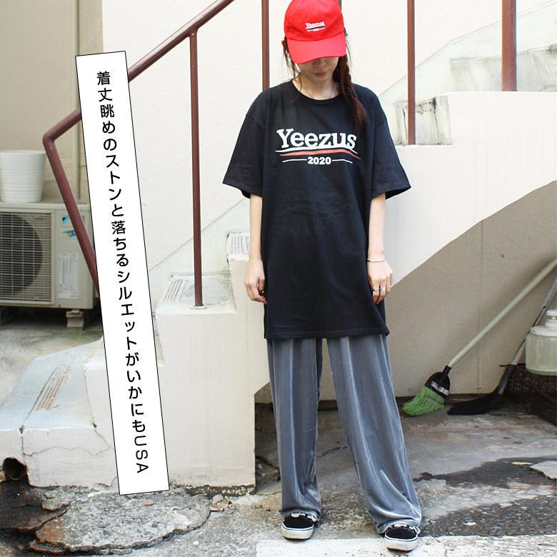 Kanye West Yeezus Logo Tee カニエ ウエスト イーザス ロゴ Tシャツ メンズ レディース おしゃれ フェス 学生 かわいい 可愛い 黒 ブラック ホワイト Kany Yeew サクリファイス 通販 Yahoo ショッピング