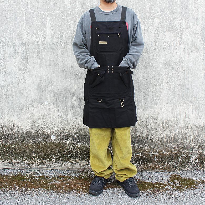 ROTHCO Canvas Full Work Apron ロスコ キャンバス ワークエプロン メンズ ミリタリー アウトドア 人気 安い ブランド ビッグサイズ BLACK ブラック｜sacrifice｜02