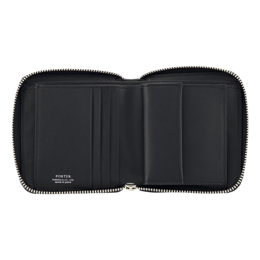 【未使用級】ポーター エイブル コンパクトウォレット ケース レザー 黒 未使用級】ポーター エイブル コンパクトウォレット ケース レザー 黒