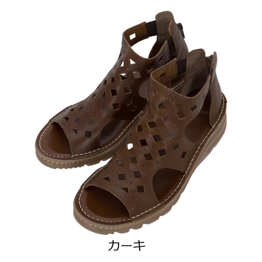 マルメロ パンチングサンダル 日本製 レディース 06-04-30004 marmelo 靴 シューズ レザー｜sacsbar｜11