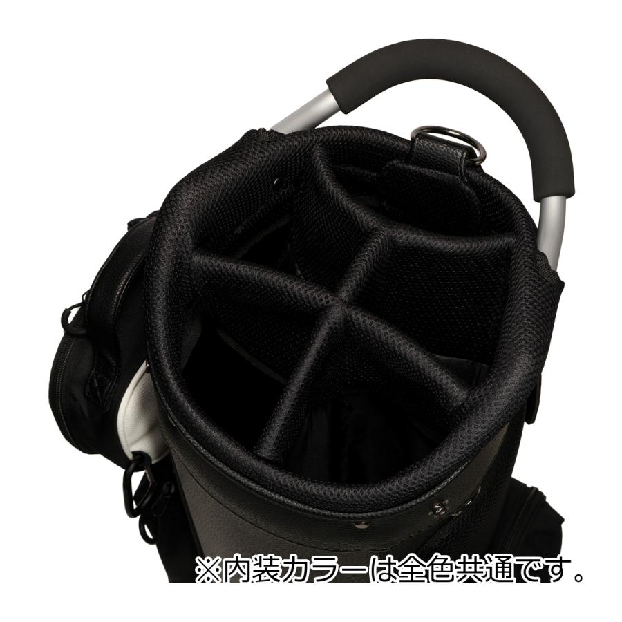WAAC ワック ゴルフ キャディバッグ カート型 5分割 9型 ポーチ付き