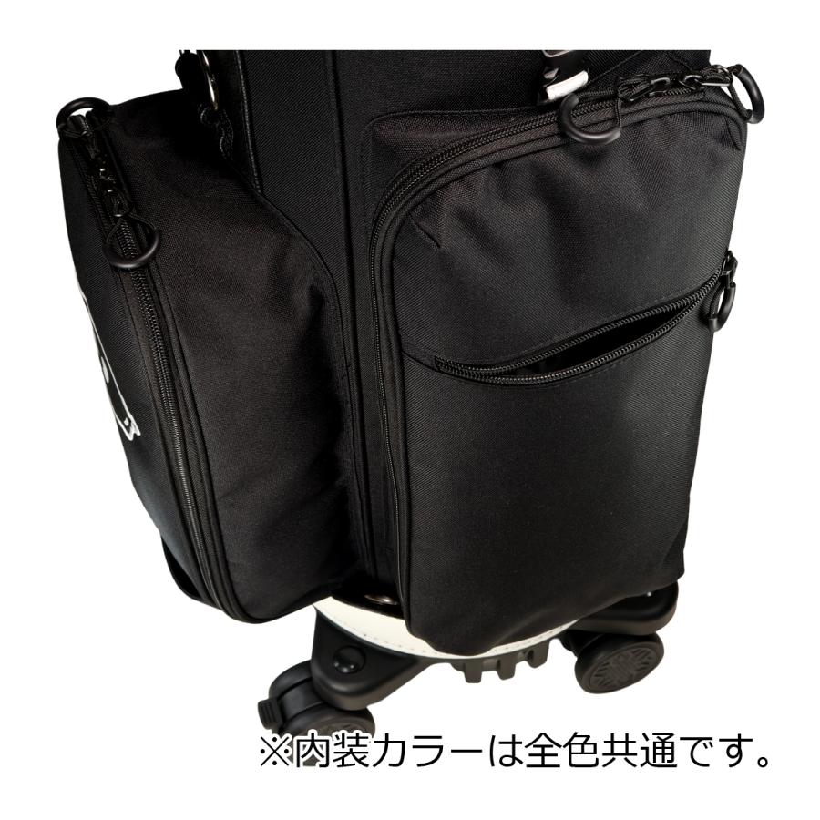 WAAC ワック ゴルフ キャディバッグ カート型 5分割 9型 ポーチ付き