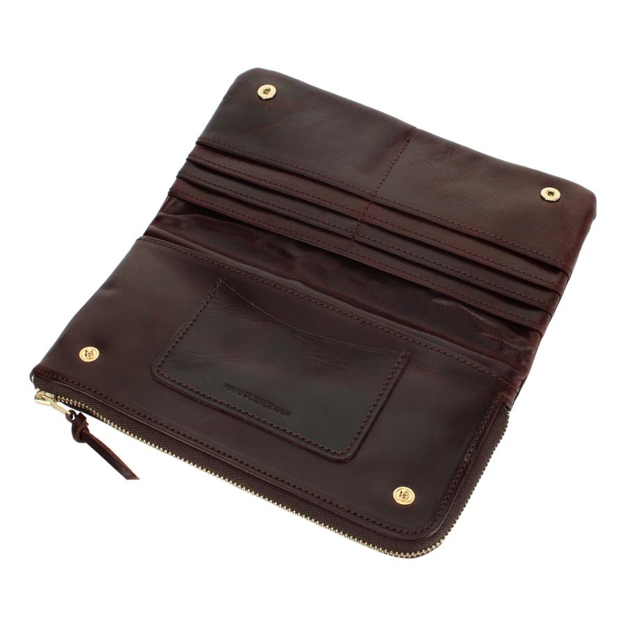 ポーター ソーク ロングウォレット 101-06053 PORTER SOAK 吉田カバン 日本製 長財布 本革 札入れ 二つ折り財布 牛革 レザー ブランド L字ファスナーの画像