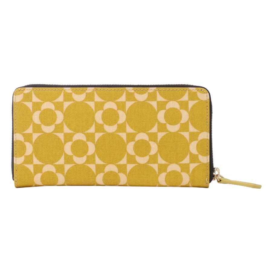 オーラカイリー 長財布 ラウンドファスナー レトロタイルモノグラム Orla Kiely 花柄 フラワー 北欧の画像