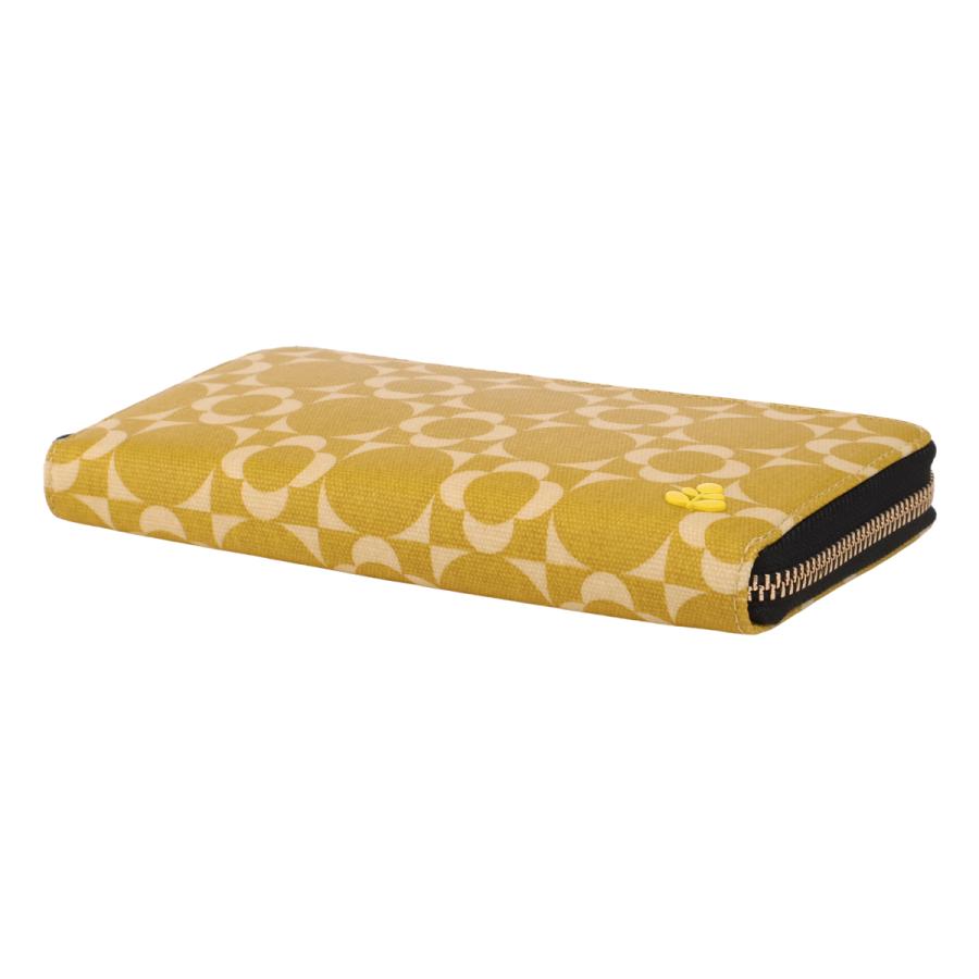 オーラカイリー 長財布 ラウンドファスナー レトロタイルモノグラム Orla Kiely 花柄 フラワー 北欧の画像
