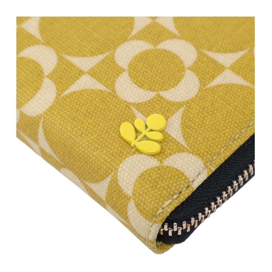 オーラカイリー 長財布 ラウンドファスナー レトロタイルモノグラム Orla Kiely 花柄 フラワー 北欧の画像