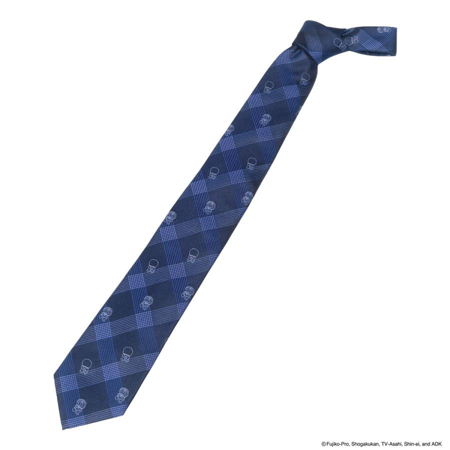 ドラえもん ネクタイ 112015106 シャドーチェック 日本製 メンズ 結婚