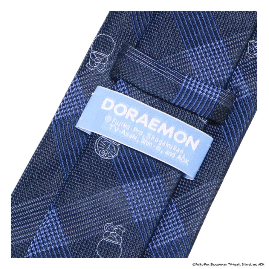 ドラえもん ネクタイ 112015106 シャドーチェック 日本製 メンズ 結婚
