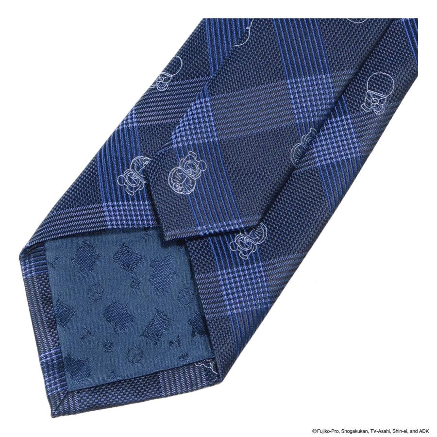 ドラえもん ネクタイ 112015106 シャドーチェック 日本製 メンズ 結婚
