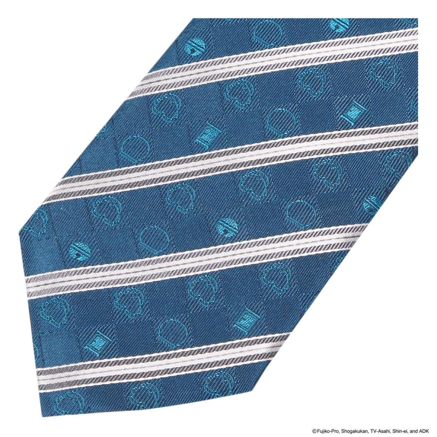 ドラえもん ネクタイ 112015108 アイコンストライプ 日本製 メンズ