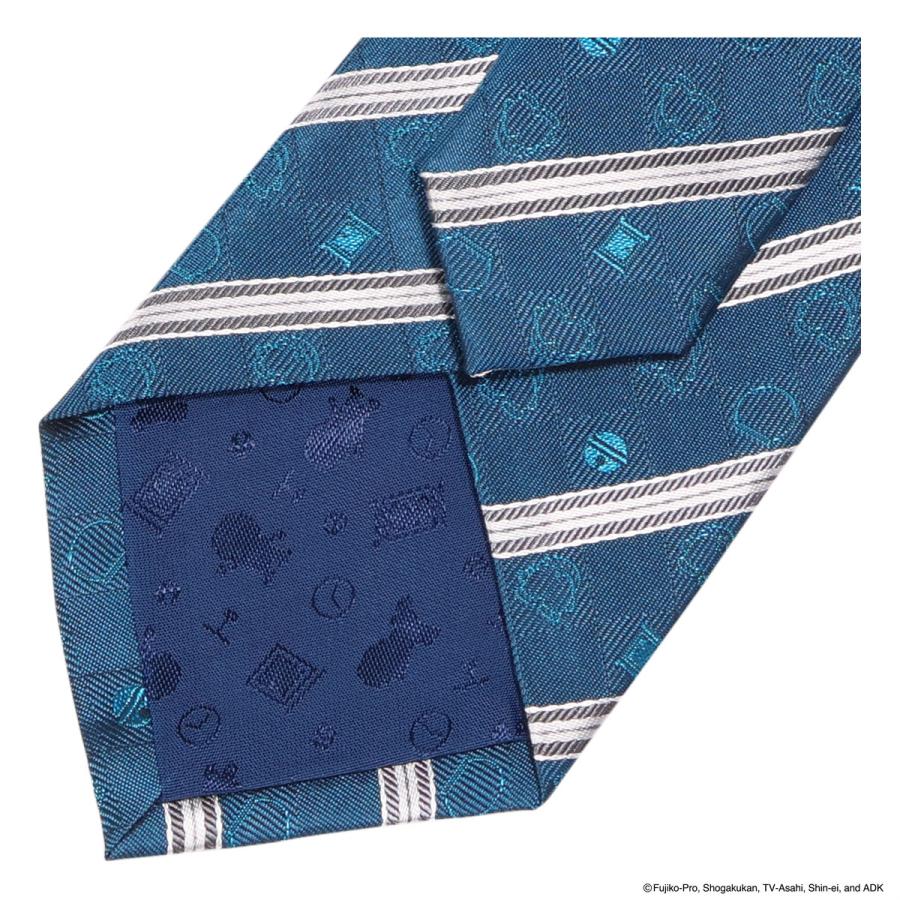 ドラえもん ネクタイ 112015108 アイコンストライプ 日本製 メンズ