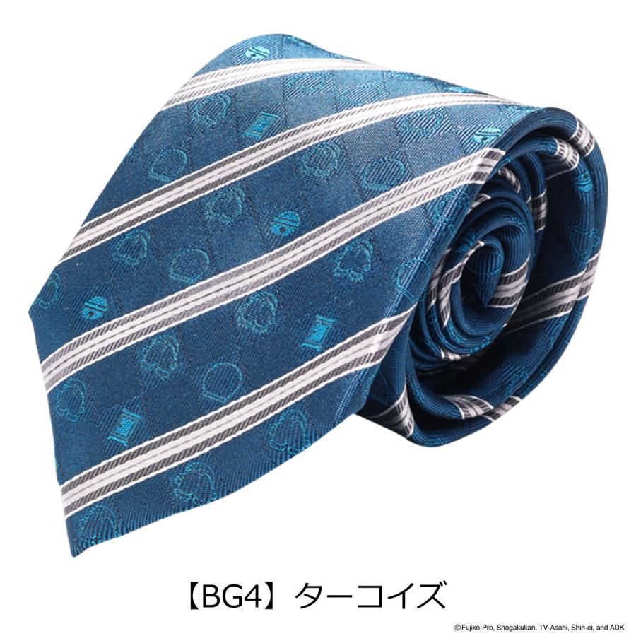 ドラえもん ネクタイ 112015108 アイコンストライプ 日本製 メンズ