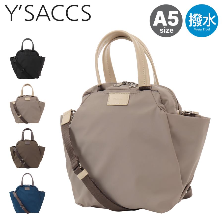 Y'SACCS（イザック） ミニボストン 2WAY A5 撥水 ショルダーバッグ