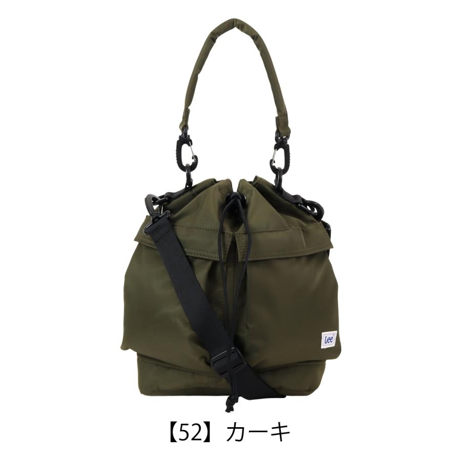 Lee（リー） ショルダーバッグ 巾着バッグ 2WAY ナイロン レディース