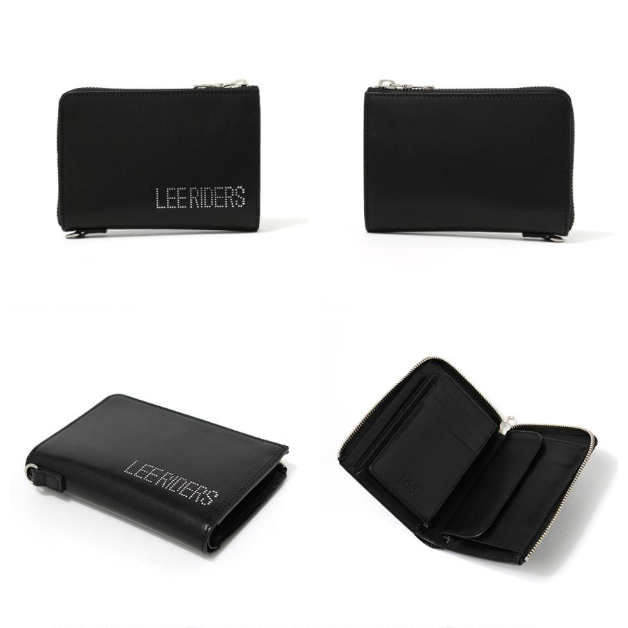 Lee（リー） 二つ折り財布 大容量 L字ファスナー ミドルウォレット