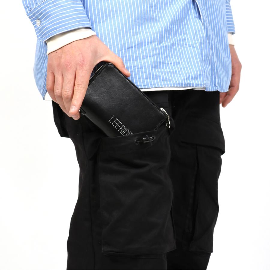 Lee（リー） 二つ折り財布 大容量 L字ファスナー ミドルウォレット