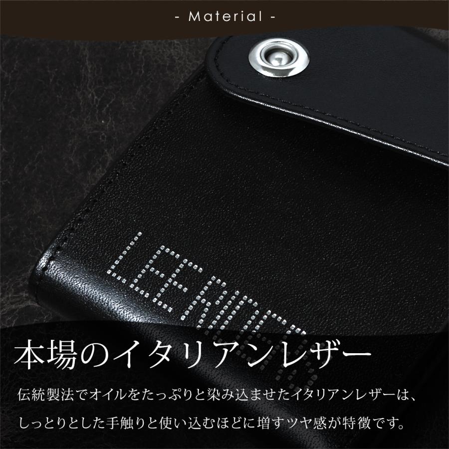 【未使用】Lisiere Leather Riders 34 Lee（リー） 二つ折り財布 大容量 L字ファスナー ミドルウォレット