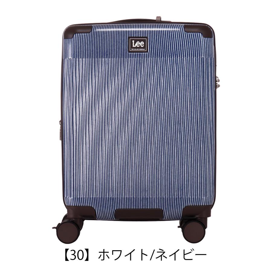 Lee ストライプキャリーバッグ Lee（リー） スーツケース 37L 54cm 3.1kg キャリーバッグ 機内