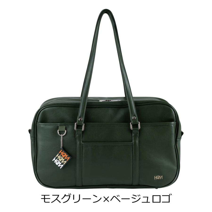 HeM（ヘム） スクールバッグ 合皮 ボストンバッグ トートバッグ A4