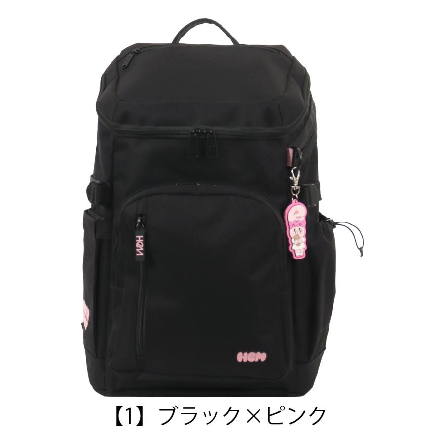 ヘム エスターバニー A4 スクールバッグ 通学 学校 部活 30L 大容量 撥水 抗菌 PCポケット タブレットポケットリュック デイパック HeM スクールの画像