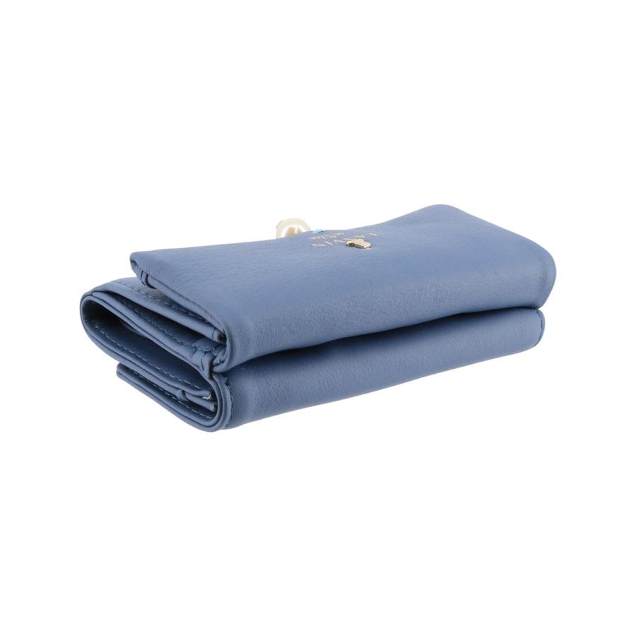LANVIN en Bleu ランバンオンブルー 三つ折り財布 シャペル レディース