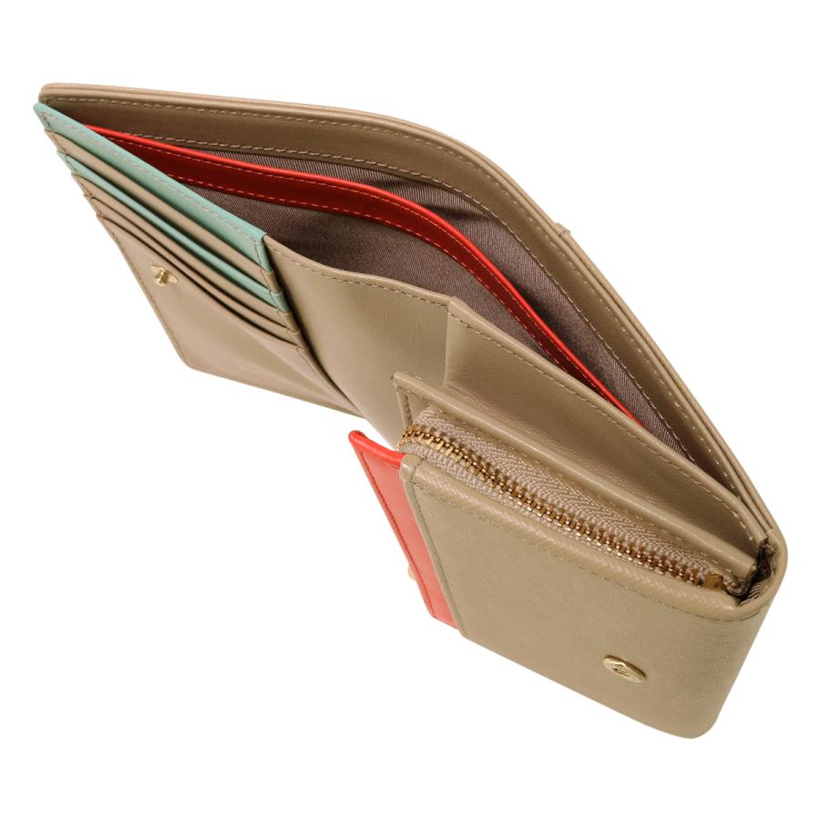 LANVIN en Bleu ランバンオンブルー 二つ折り財布 本革 レディース