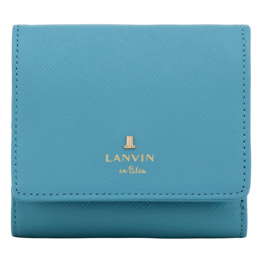 LANVIN en Bleu ランバンオンブルー 二つ折り財布 本革 レディース