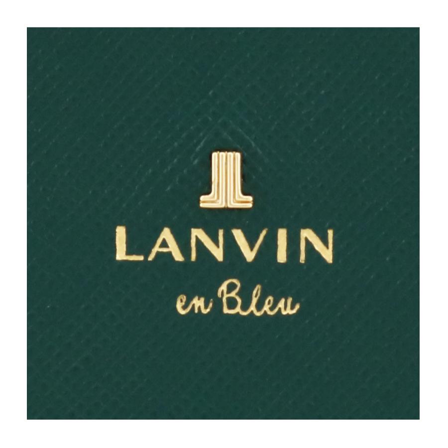 LANVIN en Bleu ランバンオンブルー 三つ折り財布 がま口 本革