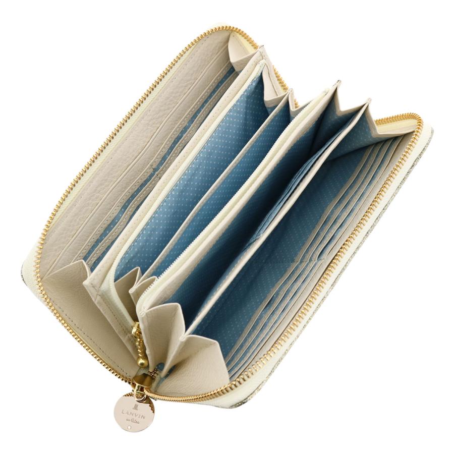 LANVIN en Bleu ランバンオンブルー 長財布 ラウンドファスナー 本革