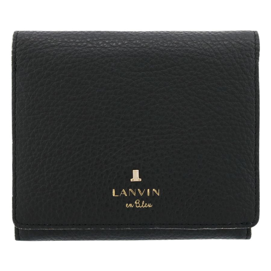 LANVIN en Bleu ランバンオンブルー 二つ折り財布 本革 レザー