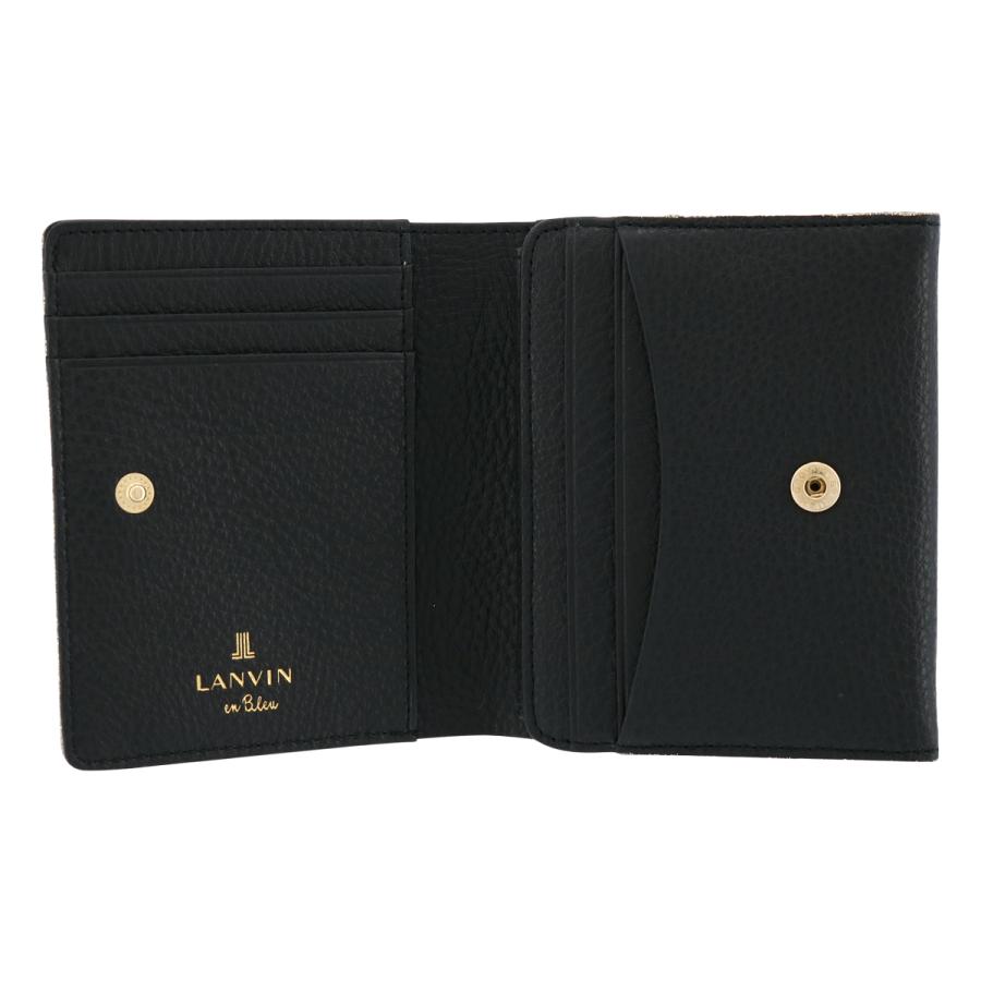 LANVIN en Bleu ランバンオンブルー 二つ折り財布 本革 レザー