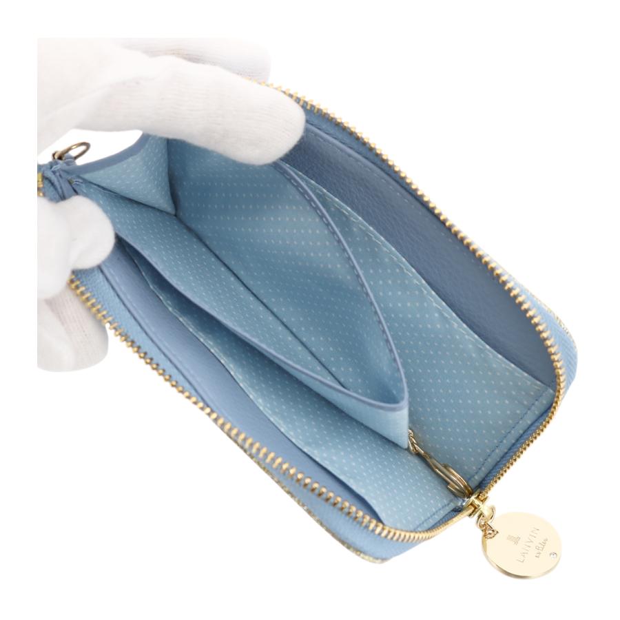 LANVIN en Bleu ランバンオンブルー 財布 薄型 薄マチ キーチェーン