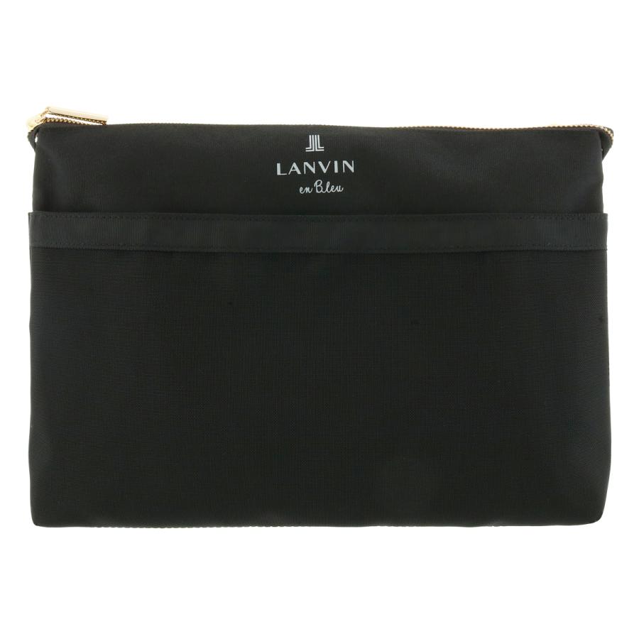 LANVIN en Bleu 本革　ブラック A4 トートバッグ LANVIN en Bleu ランバンオンブルー トートバッグ A4 ショルダーバッグ
