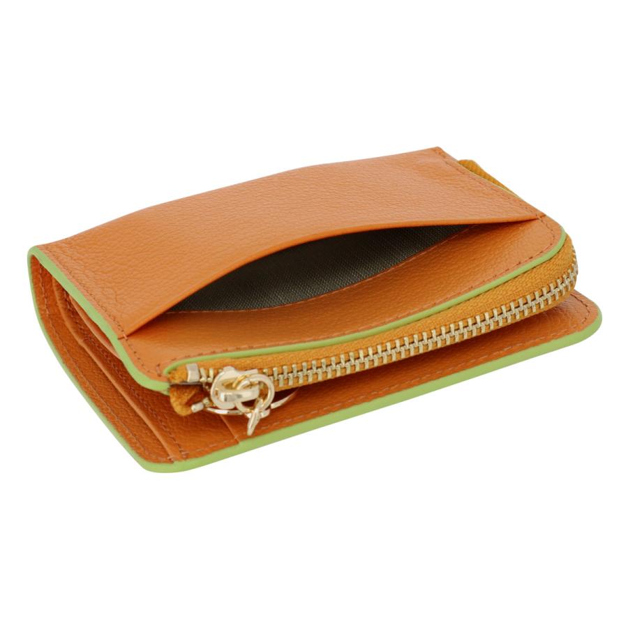 LANVIN en Bleu ランバンオンブルー 二つ折り財布 L字ファスナー ミニ