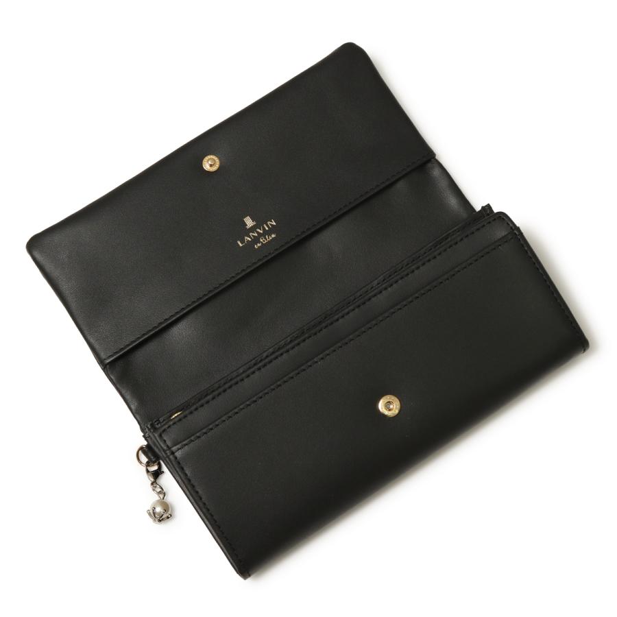 LANVIN en Bleu ランバンオンブルー 長財布 かぶせ レディース 本革
