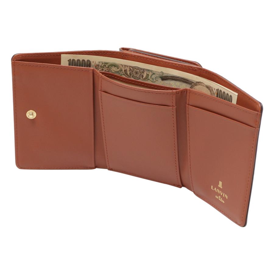 LANVIN en Bleu ランバンオンブルー 三つ折り財布 ミニ財布 ヴィジュ