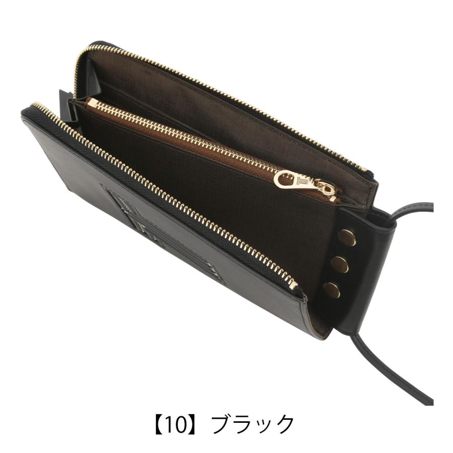 新品未使用　LANVINenBleuスマホショルダー財布 LANVIN en Bleu ランバンオンブルー スマホショルダー ヴィジュ 本革